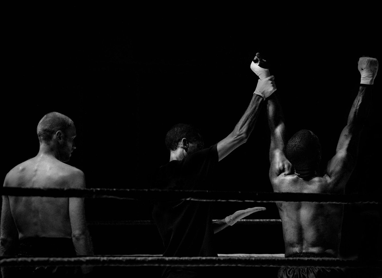 Referee Declaring Boxing Winner